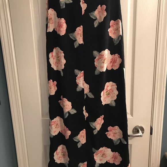 Forever 21 floral side slit maxi skirt - Picture 9 of 12